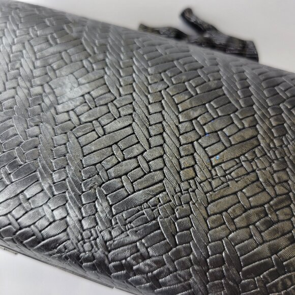 Elegant Evening Black Clutch Purse Cocktail Purse Wedding Evening Purse- NEW - Picture 3 of 11